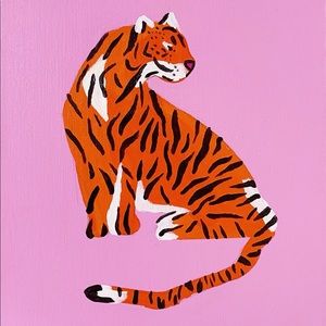 preppy tiger art!